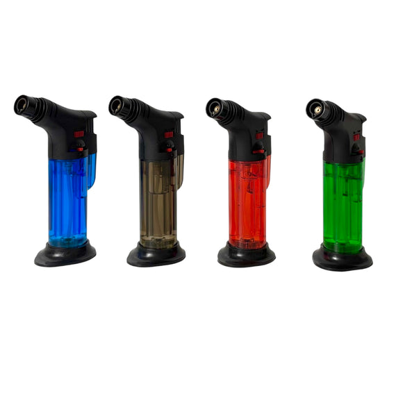 5" Windproof Torch Lighter Assorted Color-12CT
