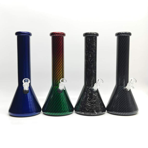 12.5" 7mm Gradient Style Glass Bong-Assorted designs