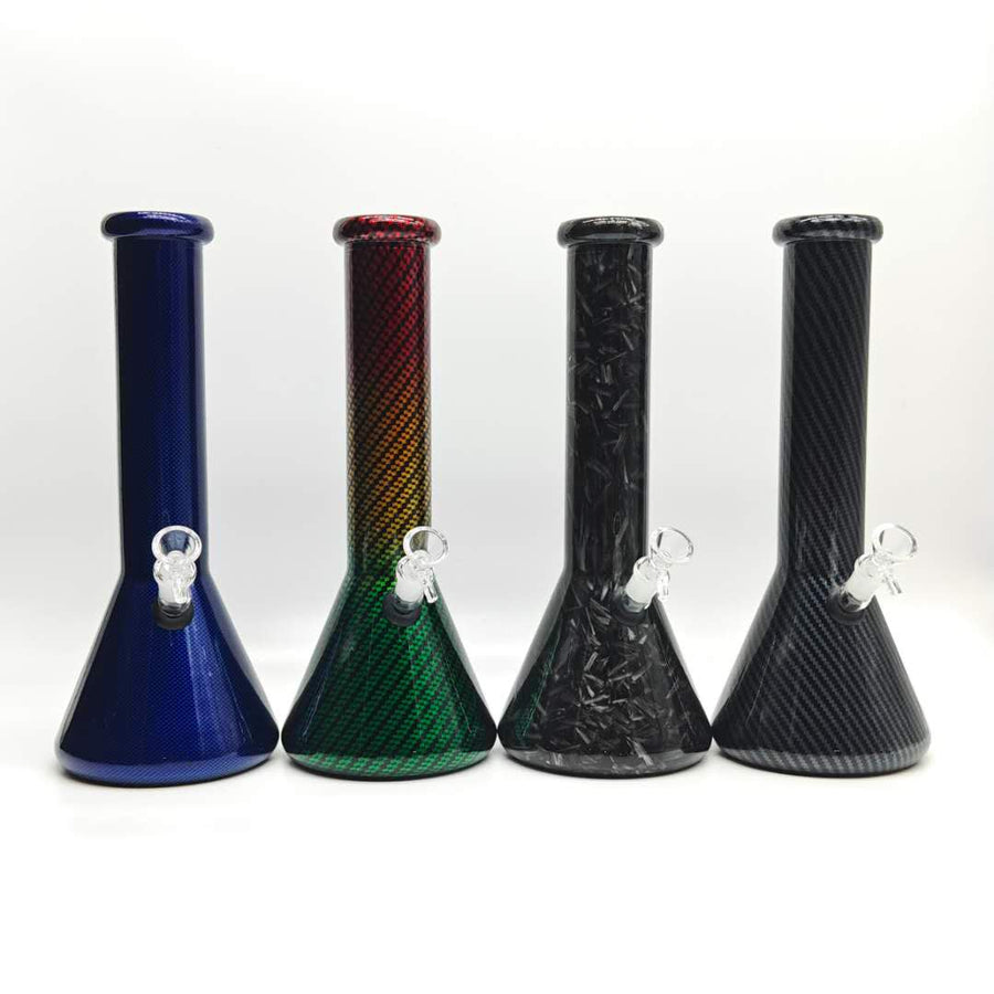 12.5" 7mm Gradient Style Glass Bong-Assorted designs