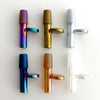 Electroplate 14mm Glass Popper Bowl With Gold Logo