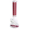 14" Stylish New Designed 7mm Glow in the dark Glass Bong [LV145007]