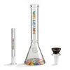 WELLCANN | 15" Heavy Duty Thick Base Beaker Rainbow