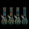 10" Tropical Glow-in-the-Dark Beaker Bong