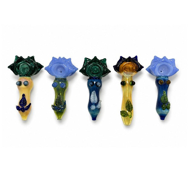 5" Flower Glass Hand Pipe