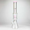 18" Double Tree Perc Beaker Bong Assorted Colour