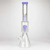 18" Double Tree Perc Beaker Bong Assorted Colour