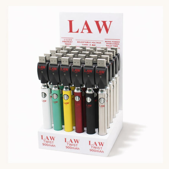 LAW Twist 900mAh 510 Battery – Variable Voltage