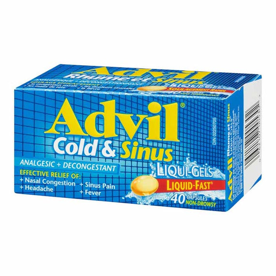 Advil Cold & Sinus Relief Liquid-Gels | 40 Capsules