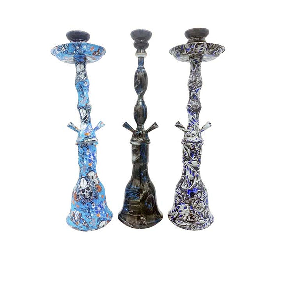 19" 2 Hose Hydrographic Hookah