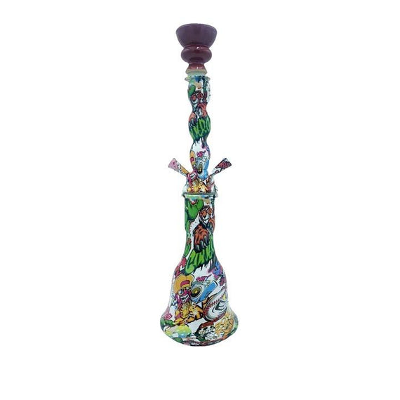 19" 2 Hose Hydrographic Hookah
