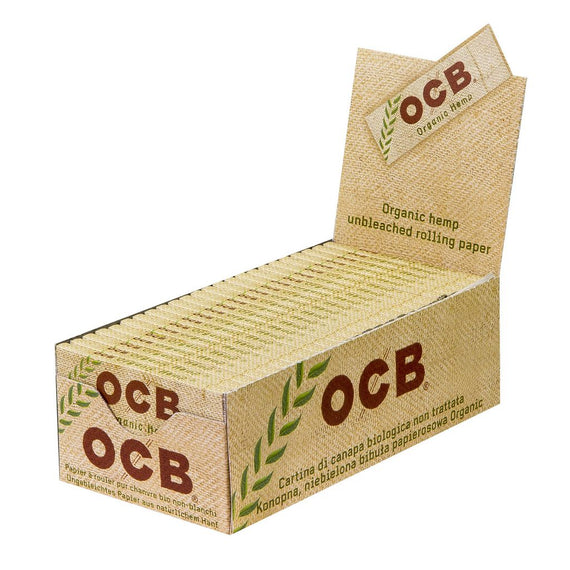 OCB Organic Hemp Single Size Double-Fold 50/pack 25*100