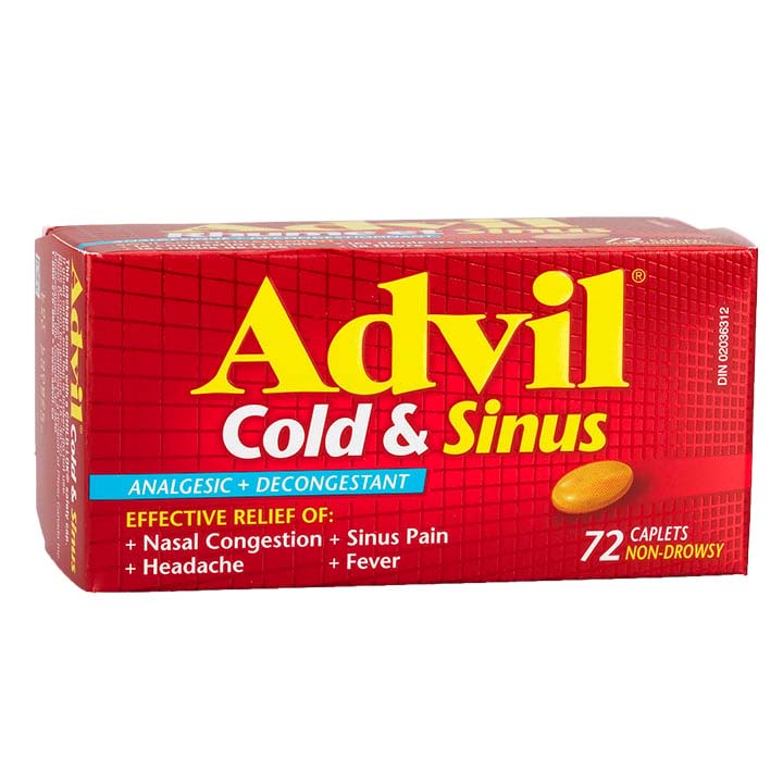 Advil Cold& Sinus Caplets-72s – Super Supplys