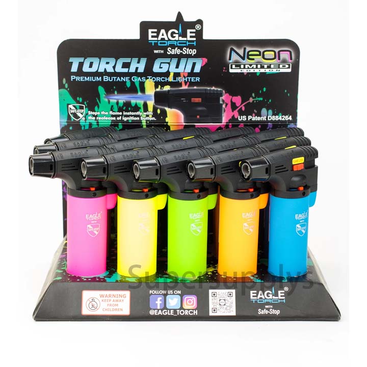 Eagle Torch-Neon Limited Torch gun lighter Box of 15 [PT101N]